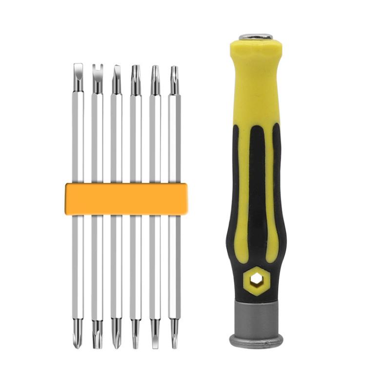 10pcs Household Special-shaped Multi-function Disassembly Repair Screwdriver - 6 in 1 Bagged