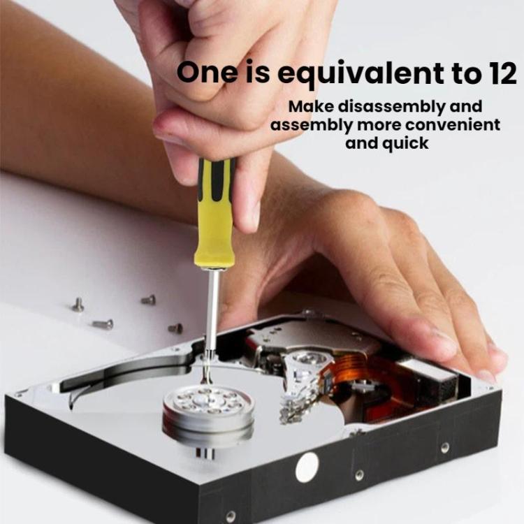 10pcs Household Special-shaped Multi-function Disassembly Repair Screwdriver - 6 in 1 Bagged