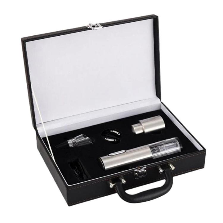 FH-101 Electric Wine Opener Set Stainless Steel Wine Opener - Black