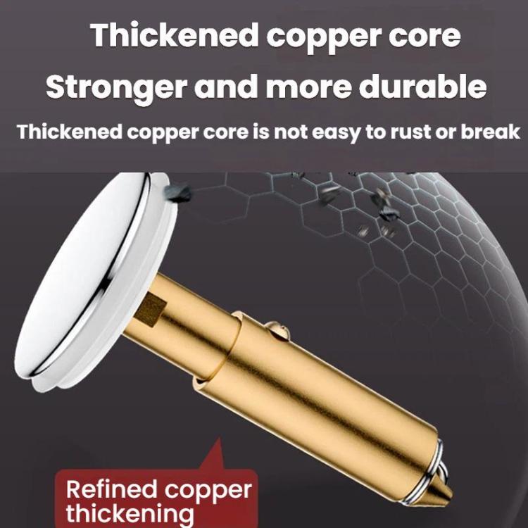 A1 Steel Basket Large Bore Copper Core Drainer Bouncing Core Washbasin 33-55mm Hole Distance Universal Plug Core, Spec: Long 8cm
