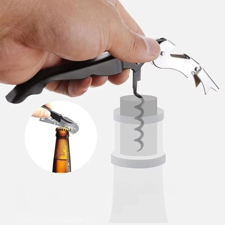 Portable Wine Opener Set Beer Stainless Steel Wine Pourer, Spec: 4pcs With Box