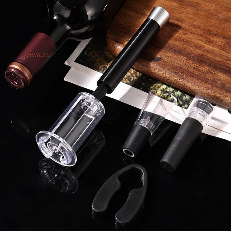 4pcs Wine Air Pressure Bottle Opener Wine Vacuum Cylinder Opener, Spec: Aluminum Alloy