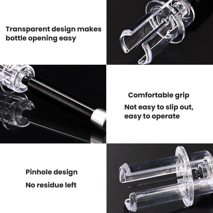 4pcs Wine Air Pressure Bottle Opener Wine Vacuum Cylinder Opener, Spec: Aluminum Alloy