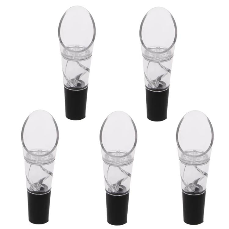 5pcs Rapid Wine Aerator Home Use Red Wine Decanter, Spec: Spiral + OPP