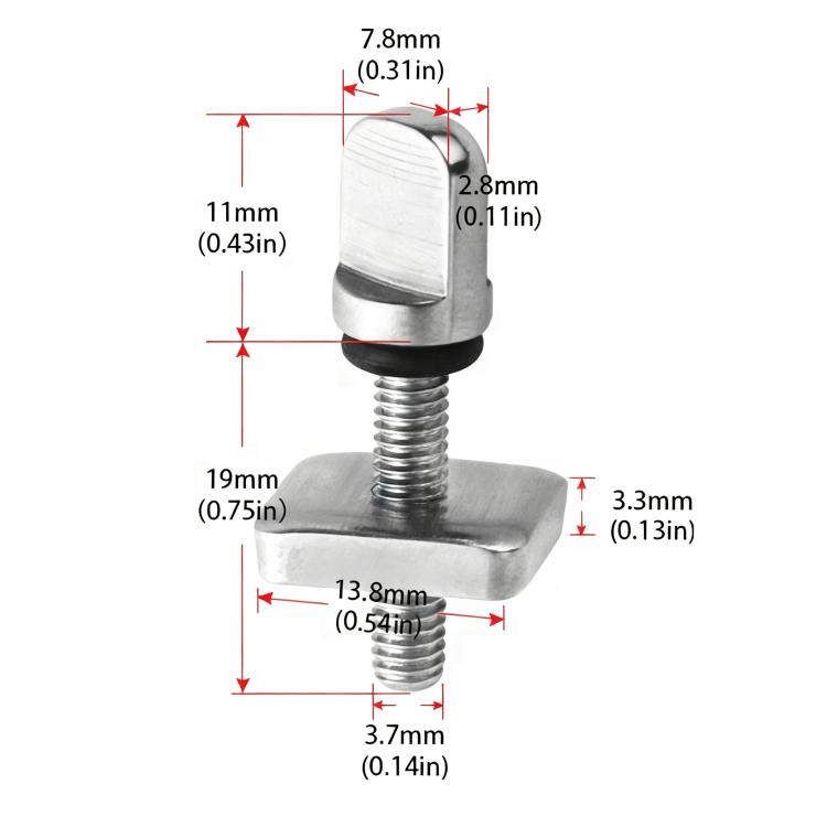 5pcs Surfboard Rudder Thumb Screw Paddle Board Tool Accessories, Specification: Short