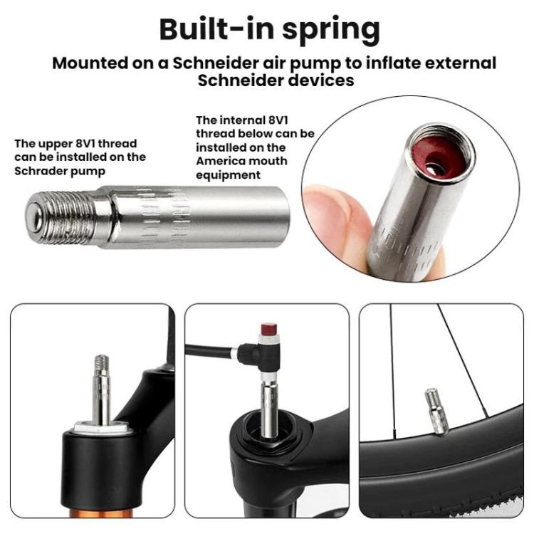 10pcs Automobile America Valve Core Inflation Extension Cap, Length: 19mm