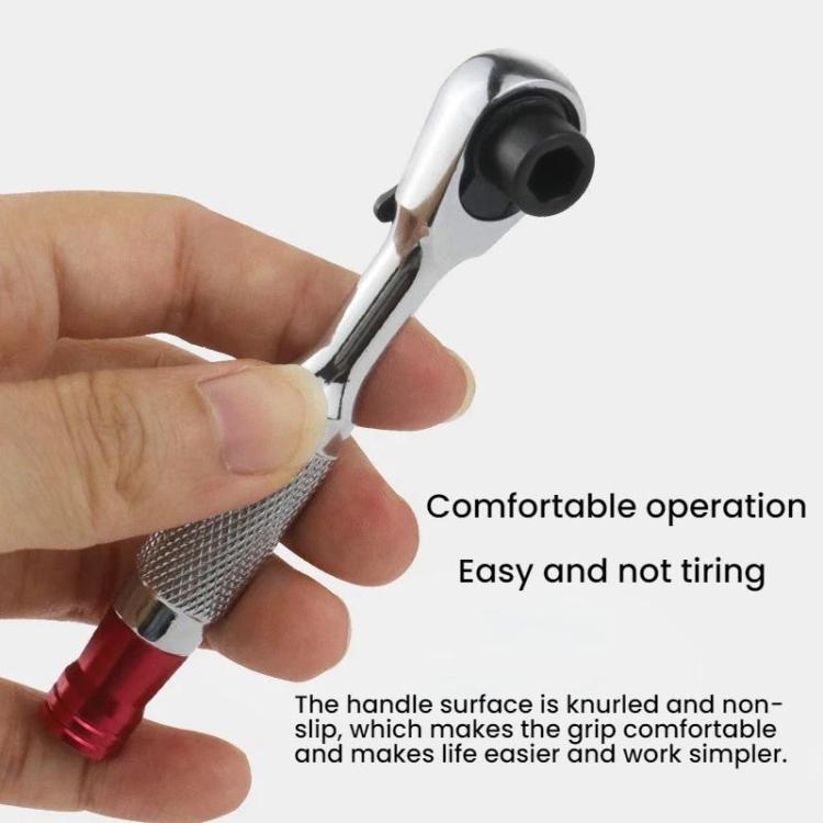 Reversible Magnetic Ratchet Screwdriver, Style: Smooth Handle Bit