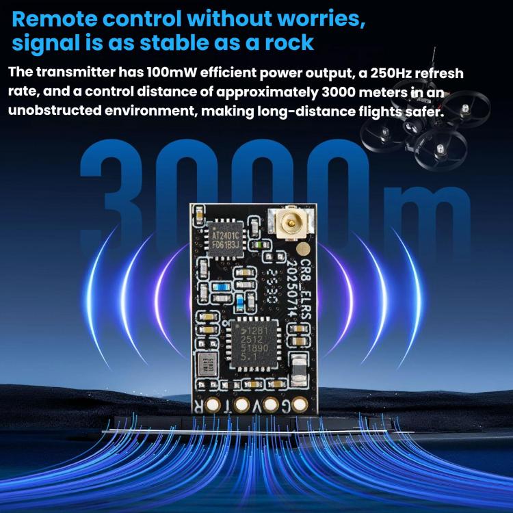 STARTRC CR8 ELRS 2.4G Nano Receiver FPV Long Range Racing Drone Receiver