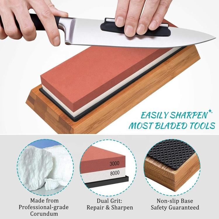 Outdoor Kitchen Double-Sided Sharpening Stone Set - 7pcs /Set