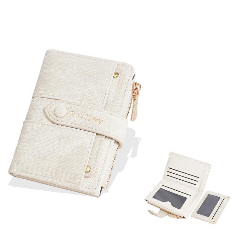 Baellerry N8354  Women Short Wallet Zipper Coin Bag Detachable Card Clip