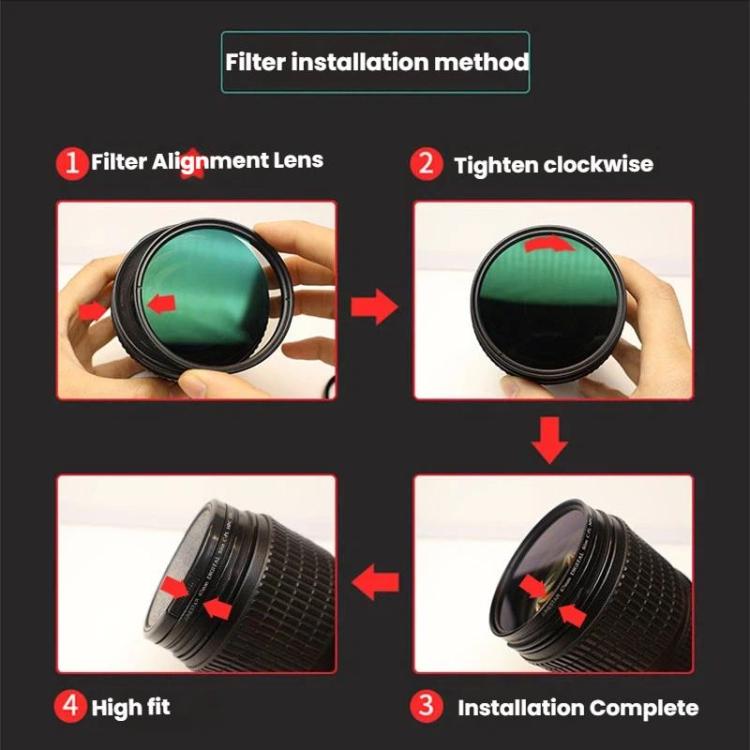 JSR ND32 40.5mm Micro SLR Camera Light Reduction Filter Medium Gray Density Lens