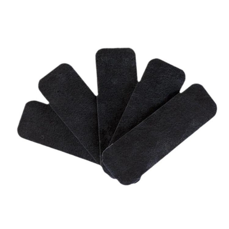 5pcs Electric Fan Blade Activated Carbon Air Filter Cotton With Adhesive, Size: 25x9x0.5mm