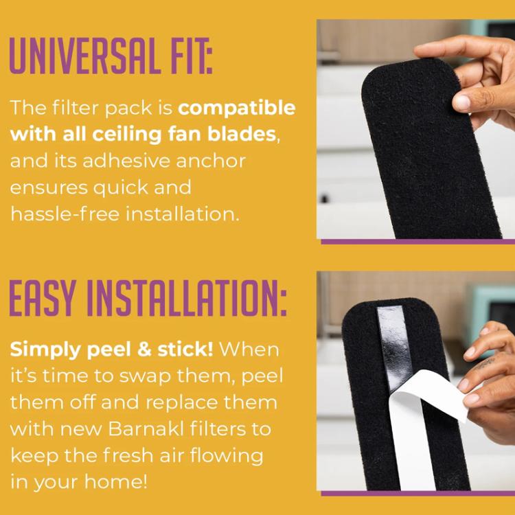 5pcs Electric Fan Blade Activated Carbon Air Filter Cotton With Adhesive, Size: 25x9x0.5mm