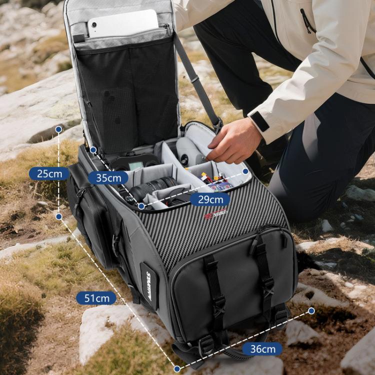 STARTRC BP2 FPV Drone Carry Backpack Outdoor Large Capacity Waterproof Durable Storage Bag - Gray