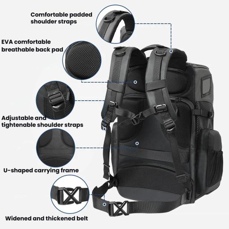 STARTRC BP2 FPV Drone Carry Backpack Outdoor Large Capacity Waterproof Durable Storage Bag - Gray