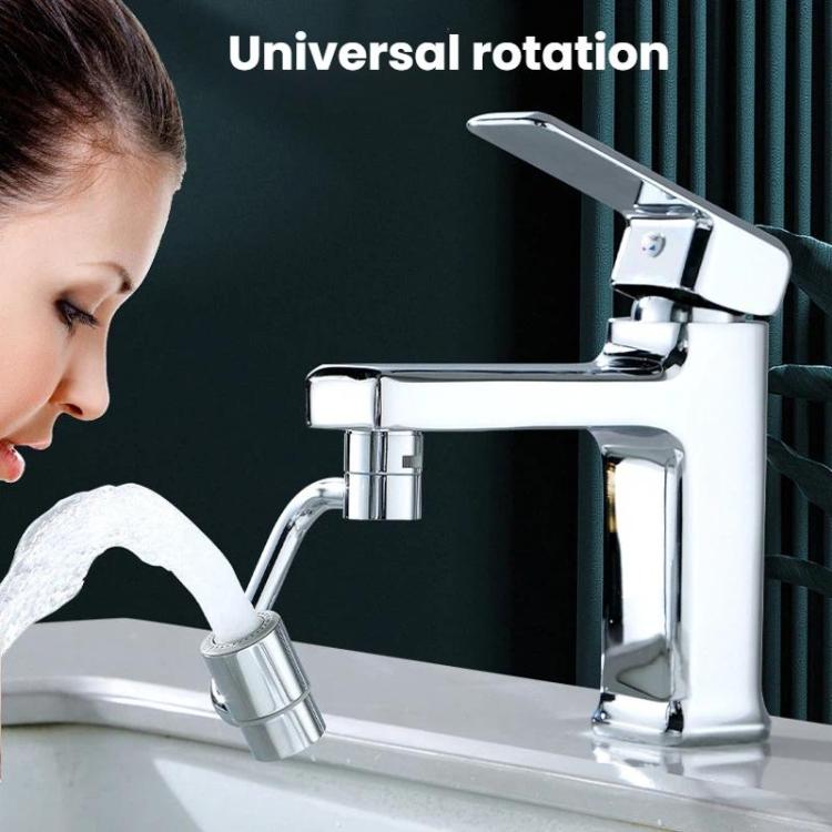 Universal Faucet Extender Kitchen Splash-Proof Faucet Rotatable Aerator Nozzle, Spec: Full Alloy Dual Mode