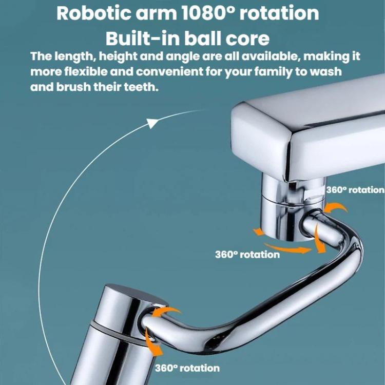 Universal Faucet Extender Kitchen Splash-Proof Faucet Rotatable Aerator Nozzle, Spec: U-Shaped Single Mode