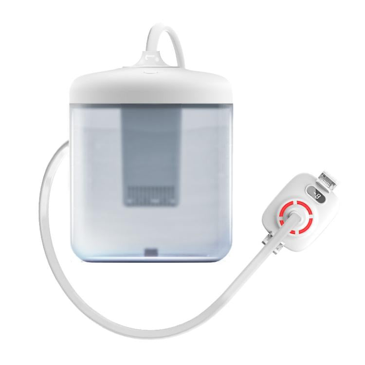 S3 Back Clip With Digital Display Mobile Phone Semiconductor Radiator Water-Cooled Game Live Cooler - White