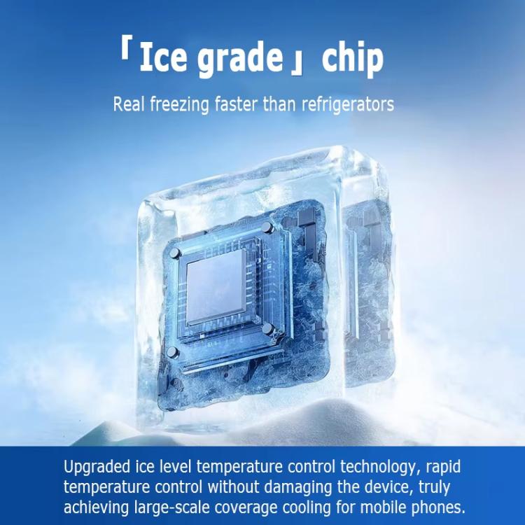 S4 Magnetic Suction / Back Clip Semiconductor Cooling Mobile Phone Digital Display Radiator - White