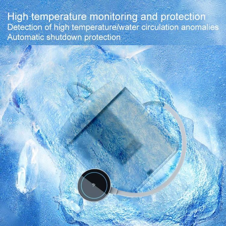S4 Magnetic Suction / Back Clip Semiconductor Cooling Mobile Phone Digital Display Radiator - White