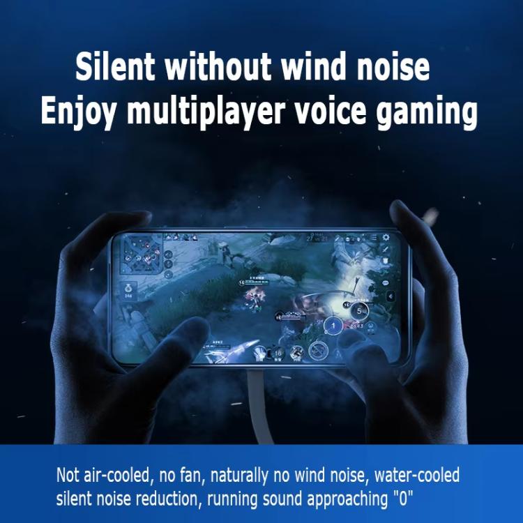 S4 Magnetic Suction / Back Clip Semiconductor Cooling Mobile Phone Digital Display Radiator - White