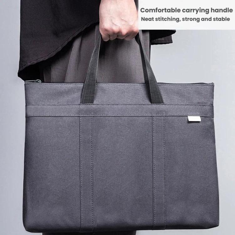 Deli 63788 Portable Multilayer Conference Briefcase Office Business Zipper Computer Bag
