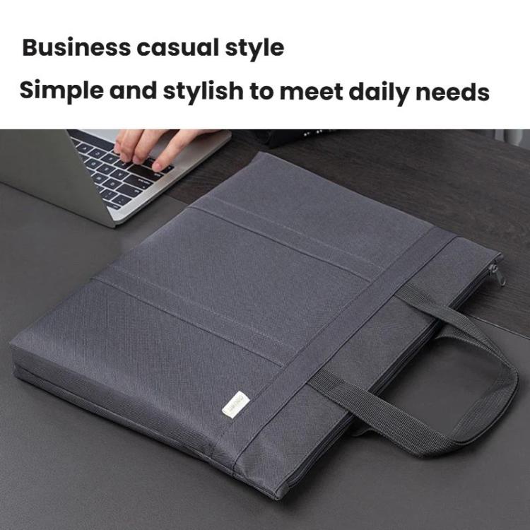 Deli 63788 Portable Multilayer Conference Briefcase Office Business Zipper Computer Bag