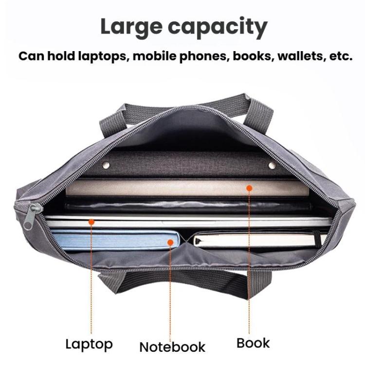 Deli 63788 Portable Multilayer Conference Briefcase Office Business Zipper Computer Bag