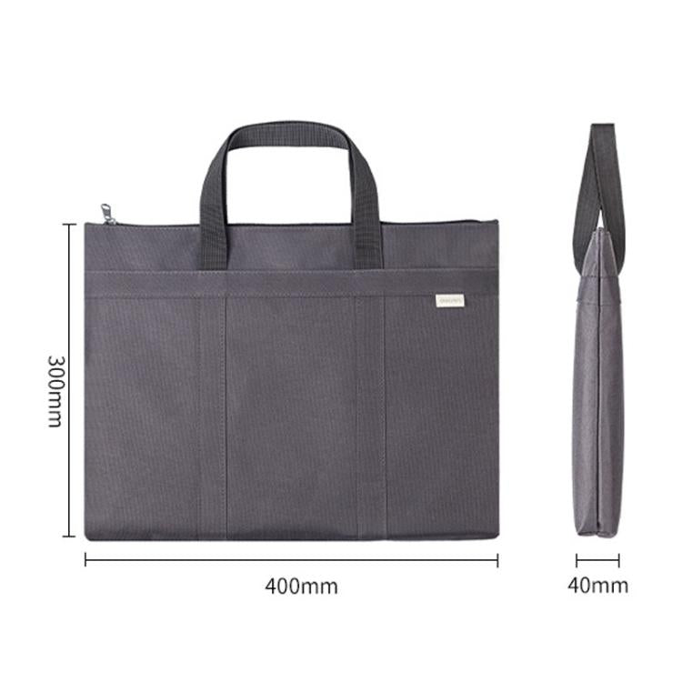 Deli 63788 Portable Multilayer Conference Briefcase Office Business Zipper Computer Bag