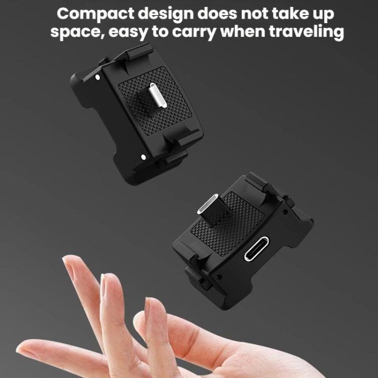 For DJI Osmo Pocket 3 Flymile Magnetic Quick-Release Charging Adapter Base - Black