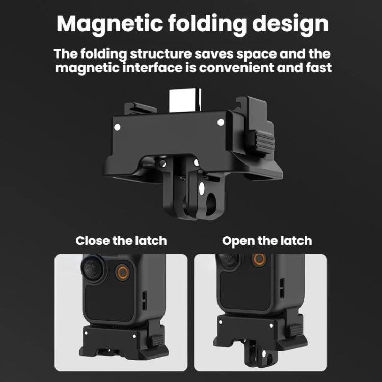 For DJI Osmo Pocket 3 Flymile Magnetic Quick-Release Charging Adapter Base - Black