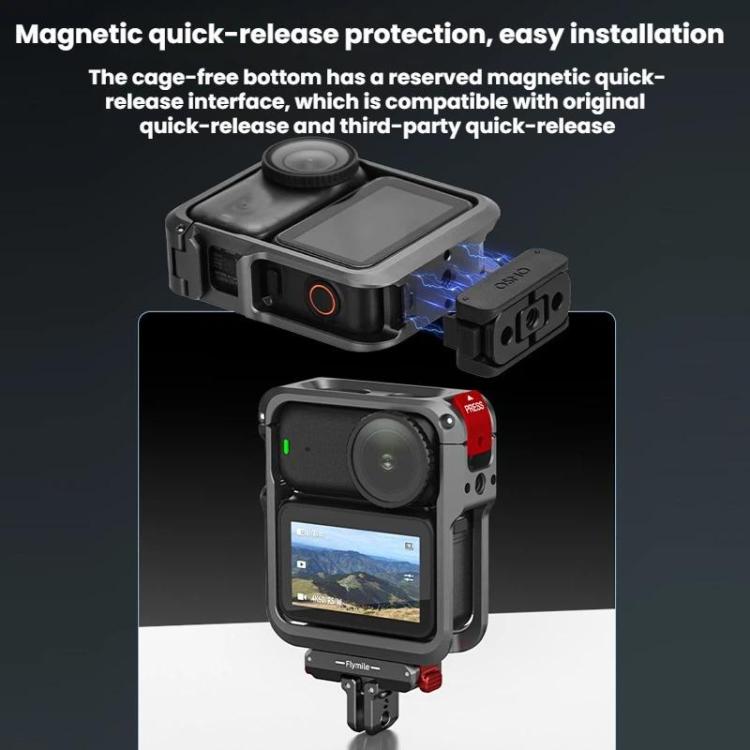 For DJI Osmo Nano Flymile Metal Cage Camera Extension Protective Frame - ON003