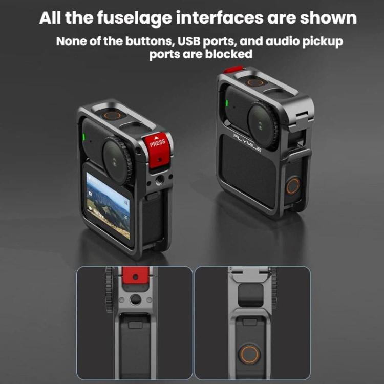 For DJI Osmo Nano Flymile Metal Cage Camera Extension Protective Frame - ON003