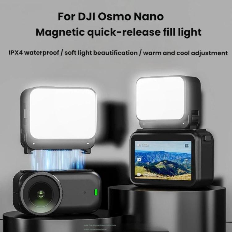 For DJI Osmo Nano Flymile Handheld Selfie Photography Fill Light - Black