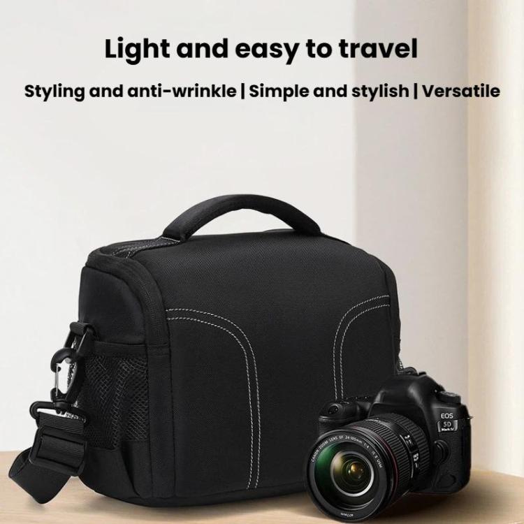 Handheld Portable Camera Bag DSLR Camera Crossbody Bag - Black