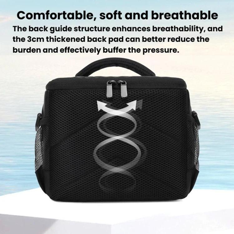 Handheld Portable Camera Bag DSLR Camera Crossbody Bag - Black