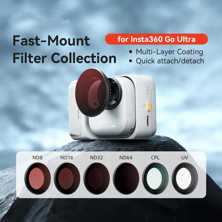 For Insta360 GO Ultra aMagisn Quick-Release Lens Filters Camera Accessories, Spec: CPL