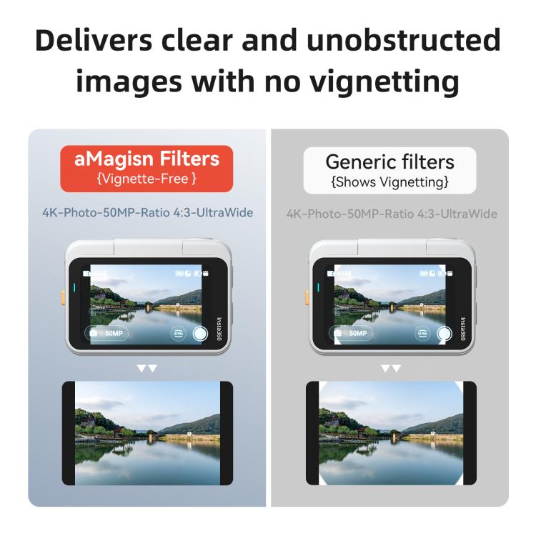 For Insta360 GO Ultra aMagisn Quick-Release Lens Filters Camera Accessories, Spec: UV
