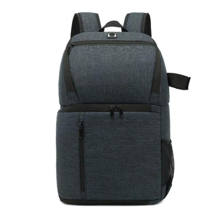Large-Capacity Multi-Functional DSLR Camera Bag Waterproof Photography Backpack - Blue