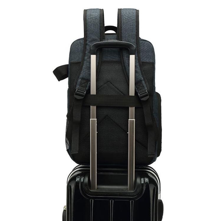 Large-Capacity Multi-Functional DSLR Camera Bag Waterproof Photography Backpack - Blue