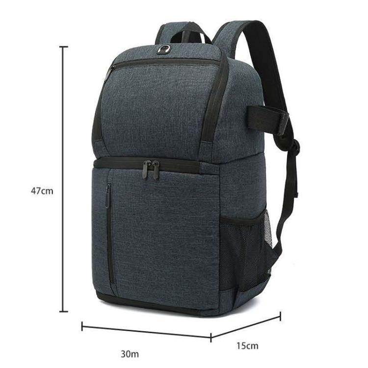 Large-Capacity Multi-Functional DSLR Camera Bag Waterproof Photography Backpack - Blue