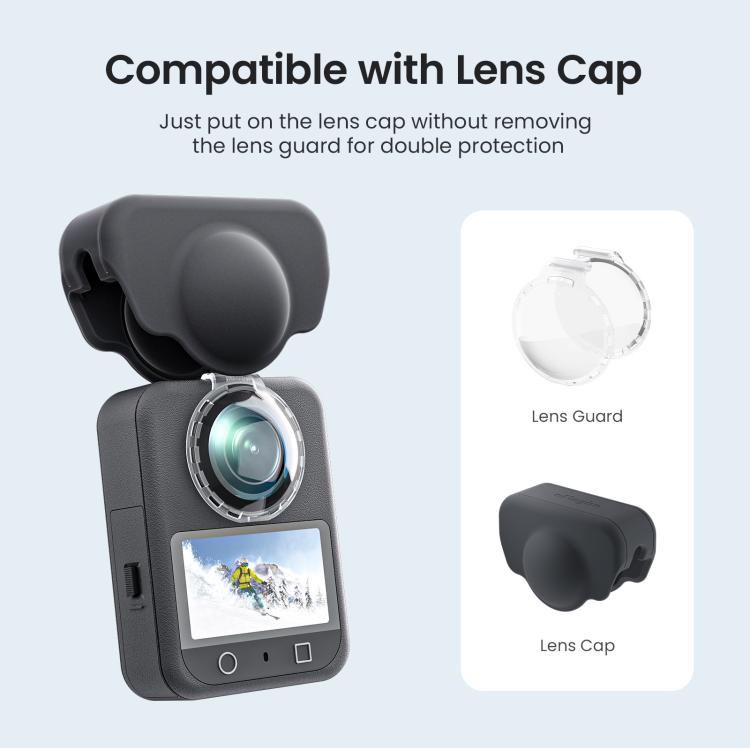For DJI Osmo 360 aMagisn Anti-Fog Clip-On Lens Guard HD Lens Cover - PD11