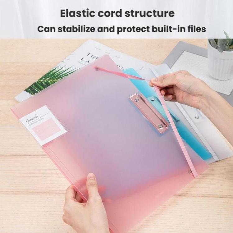Deli 72551 Test Paper Classification Folder A3 File Folder File Flat Clip - Color Random Delivery