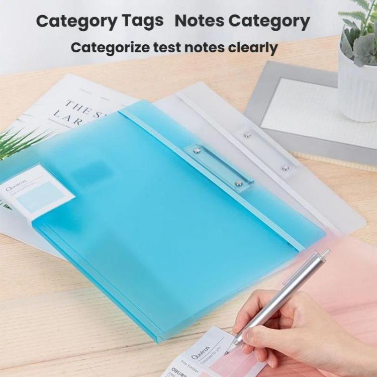 Deli 72551 Test Paper Classification Folder A3 File Folder File Flat Clip - Color Random Delivery