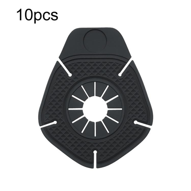 10pcs Car Wiper Hole Protective Cover Wiper Dust-Proof Leak-Proof Plug Protective Silicone Pad - Black