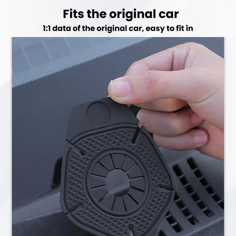 10pcs Car Wiper Hole Protective Cover Wiper Dust-Proof Leak-Proof Plug Protective Silicone Pad - Black