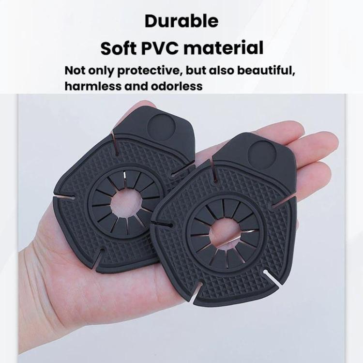 10pcs Car Wiper Hole Protective Cover Wiper Dust-Proof Leak-Proof Plug Protective Silicone Pad - Black