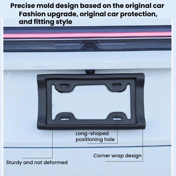 Car License Plate Frame Plate Holder Anti-Collision License Plate Frame, Spec: US