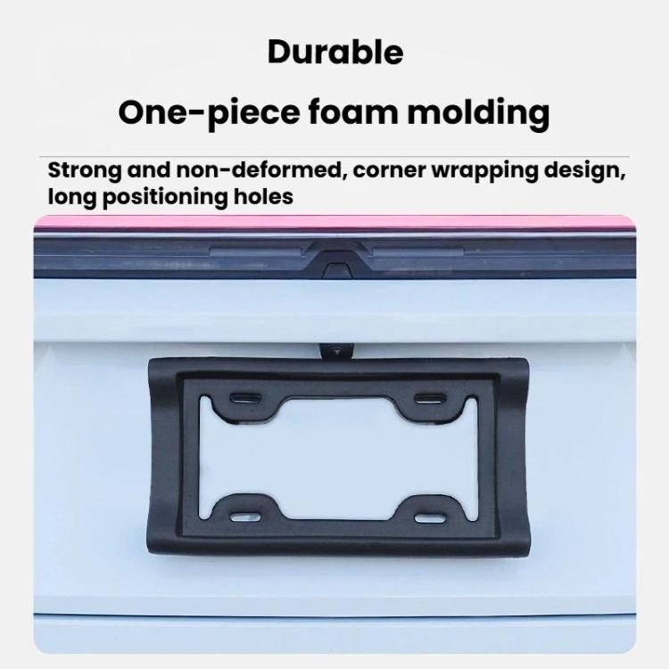 Car License Plate Frame Plate Holder Anti-Collision License Plate Frame, Spec: US