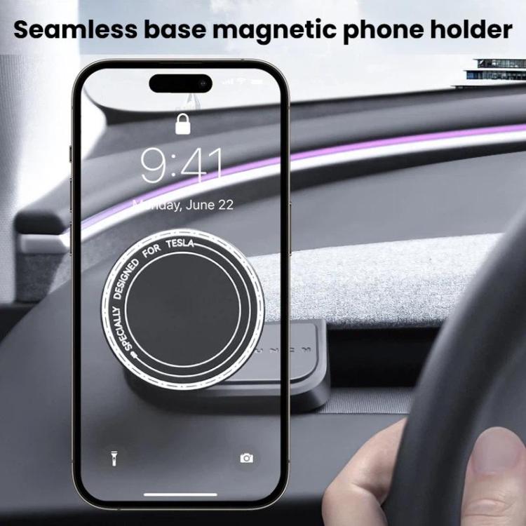 For Tesla 2025+ MODEL Y JUNIPER 2024+ Model 3 Highland Phone Holder Dashboard Phone Holder Base, Spec: Base Grey
